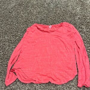SO Coral Long Sleeve Women's Top